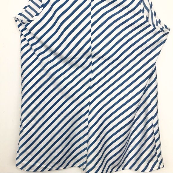 The Limited Blue Nautical Stripe Sleeveless Blouse- NEW - Picture 8 of 13